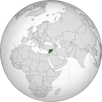 Сирия на карте мира