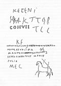 Граффити, нанесённое на стену седьмой когорты вигилов в районе Трастевере